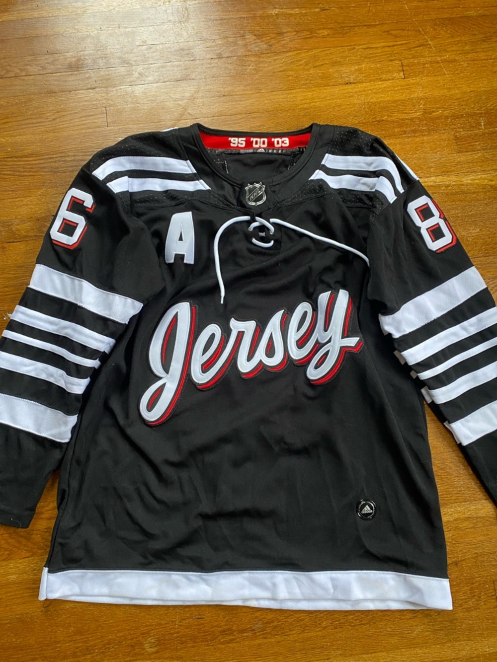 Jack Hughes Devils Alternate Jersey